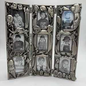 Royal Limited Silver Photo Frame Child Ages 1-9 Vintage NIB NEW